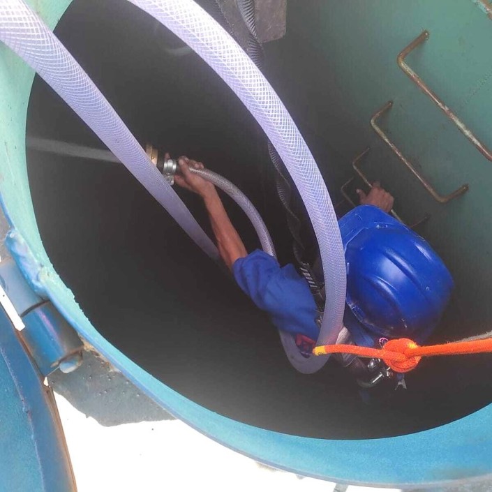 Entrada em espaço confinado acompanhada pela equipe da R.A. Treinamentos